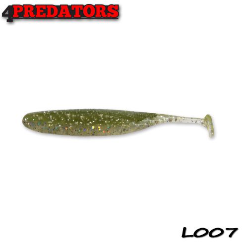 Shad 4Predators Finesse Impact Laminat 7cm , culoare 007 - 7 buc/plic