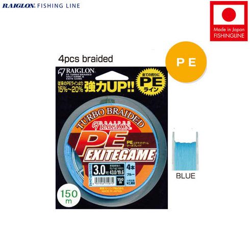 Fir textil Raiglon PE Exite Game 4 Braided 0.235mm/12.8kg/150m