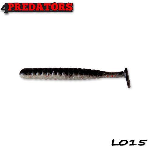 Shad 4Predators Worm Shad Laminat 8cm, culoare 015 - 6 buc/plic