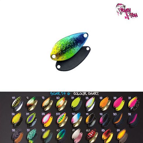 Lingura oscilanta Crazy Fish Soar 1.4g, culoare 9.1