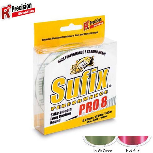 Fir textil Sufix Performance Pro 8 Hot Pink 0.21mm/17.5kg/135m