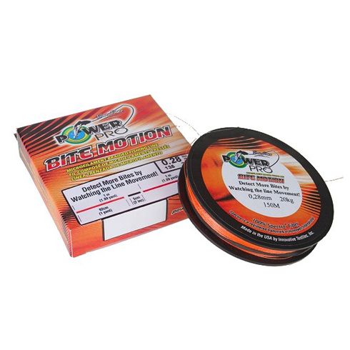 Fir textil PowerPro Bite Motion Orange  0,10mm/5kg/135m